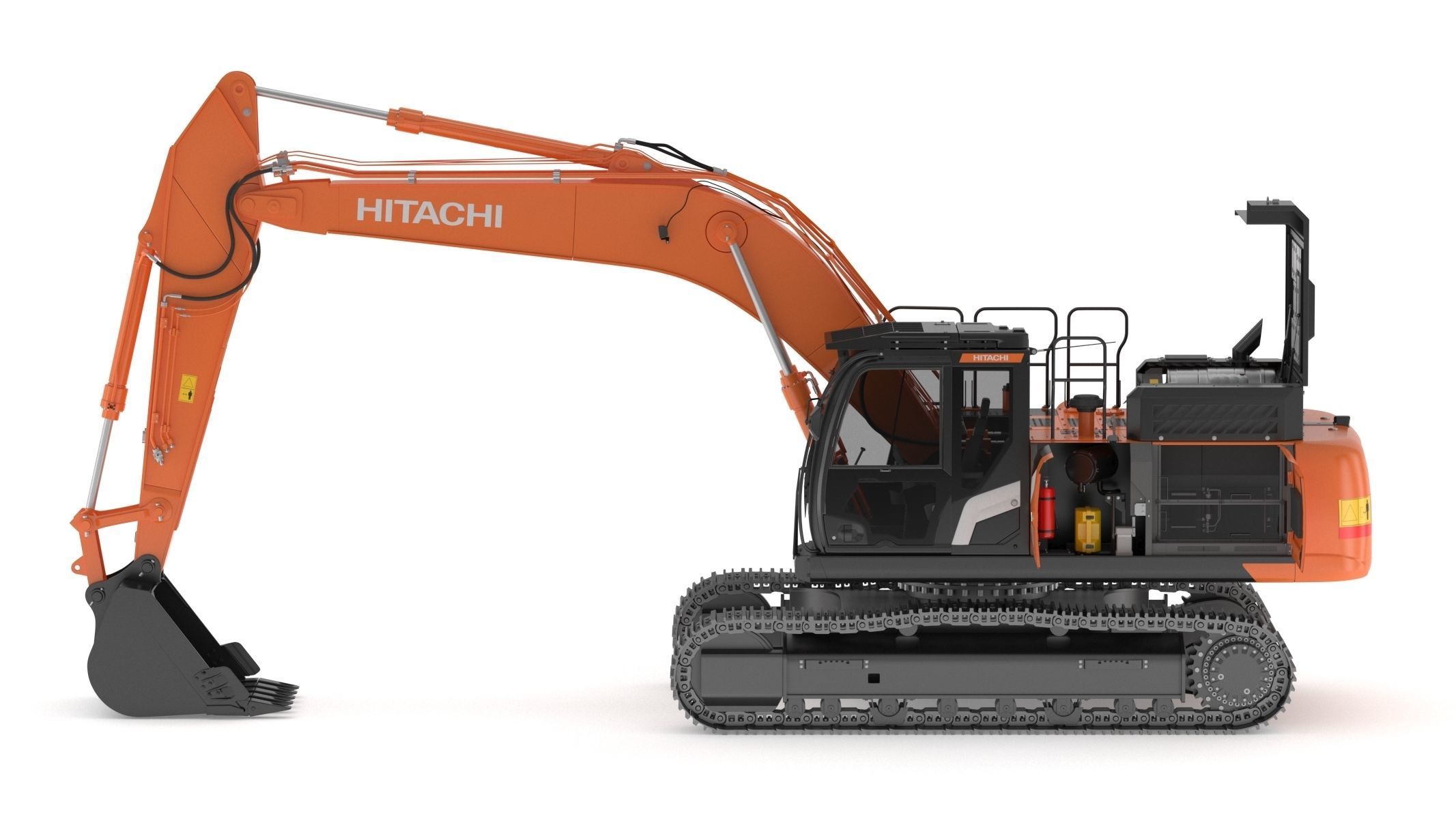 Hitachi ZX300-7 Excavator 3D model_2