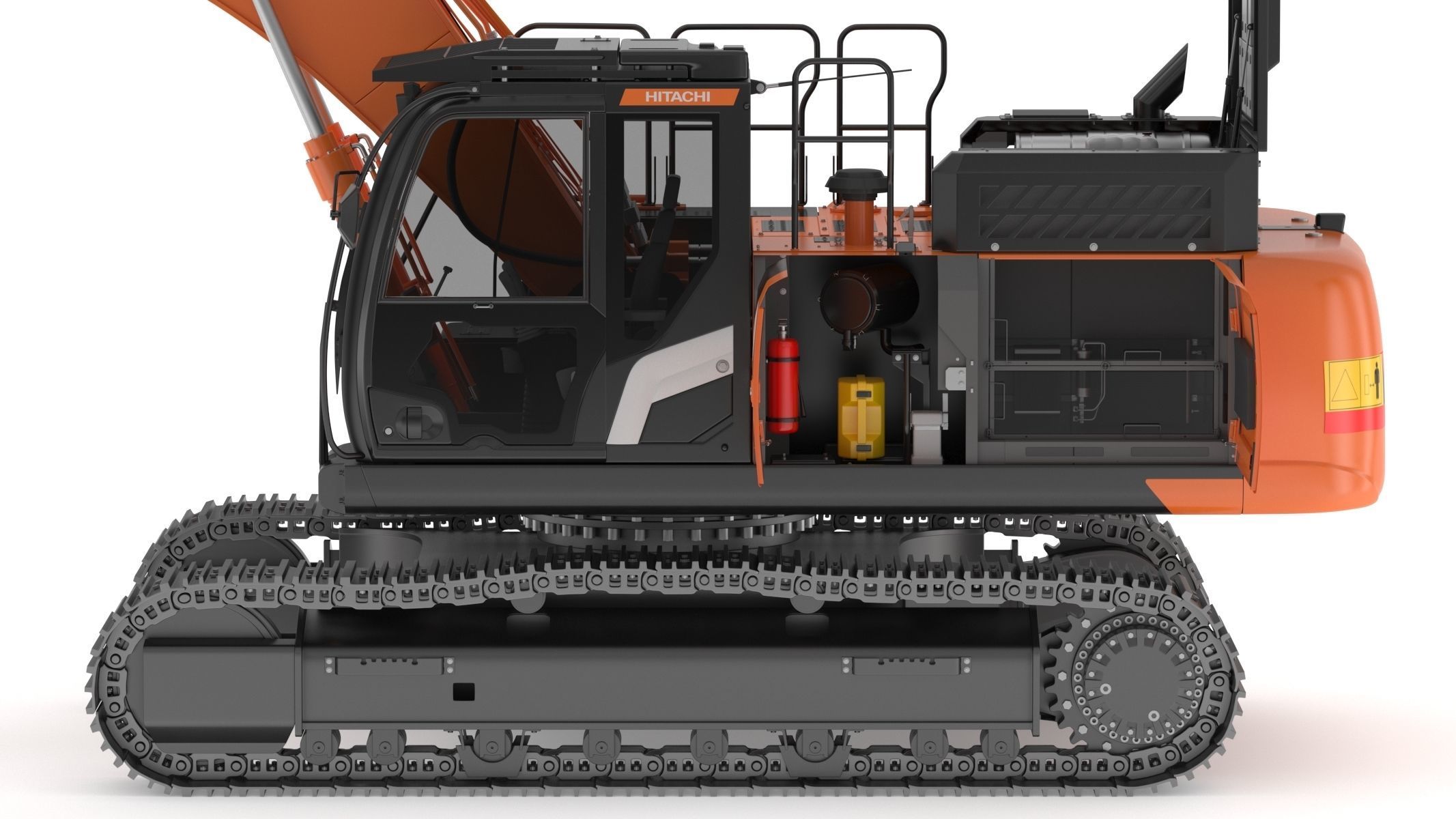 Hitachi ZX300-7 Excavator 3D model_16