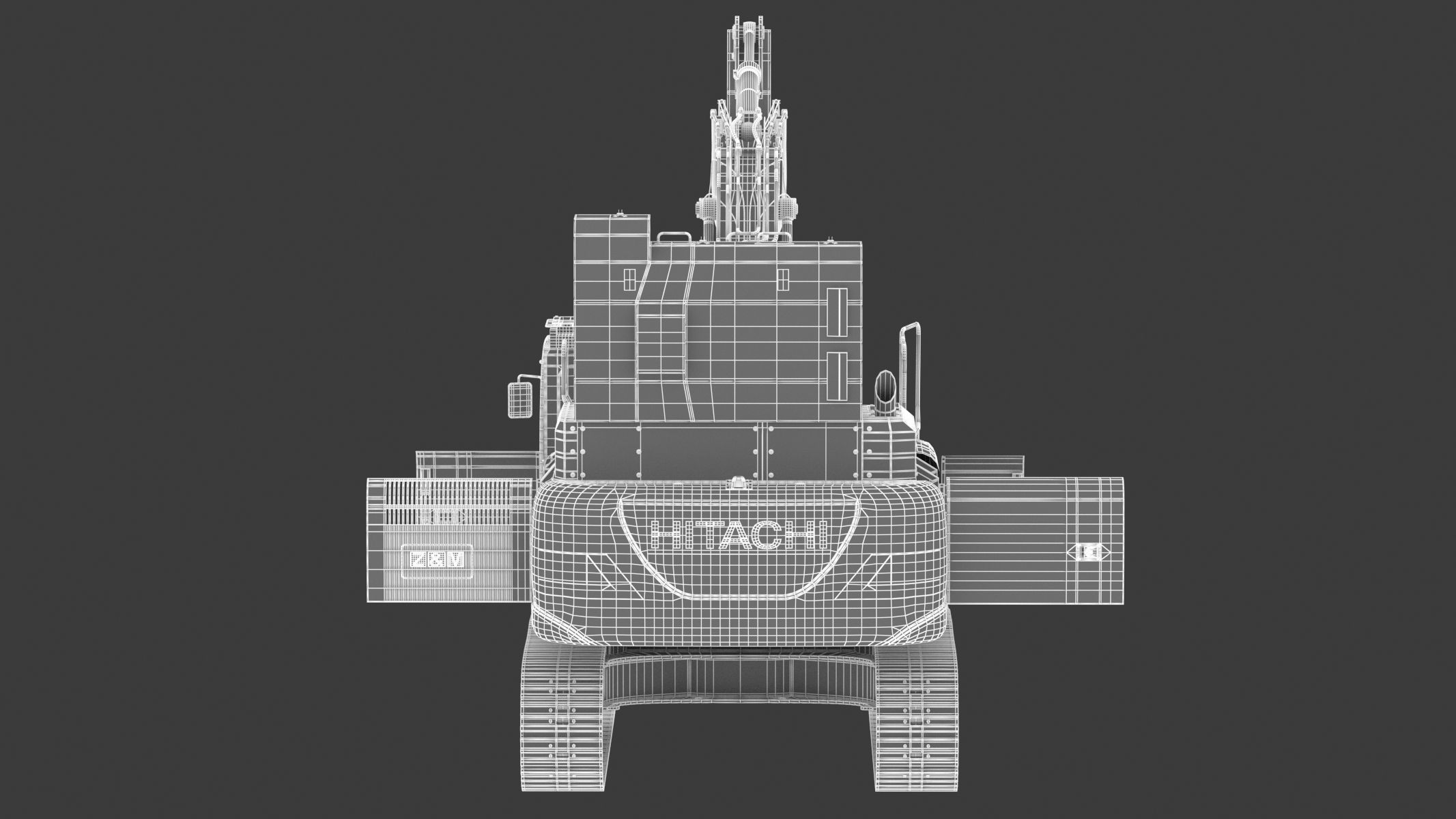 Hitachi ZX300-7 Excavator 3D model_21