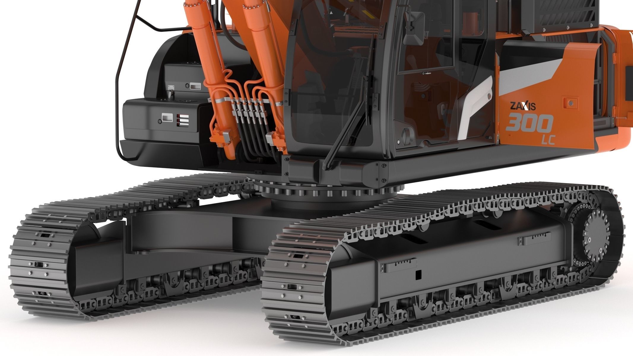 Hitachi ZX300-7 Excavator 3D model_13