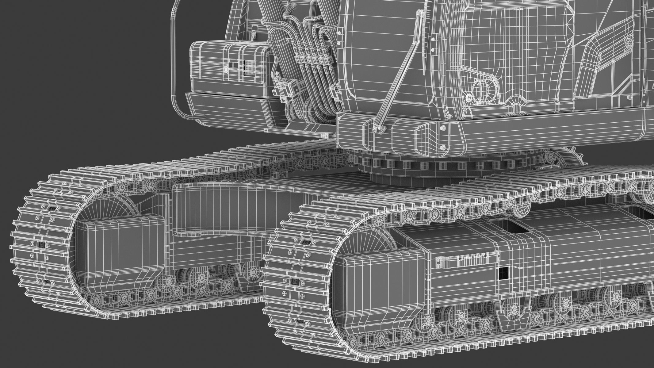 Hitachi ZX300-7 Excavator 3D model_42