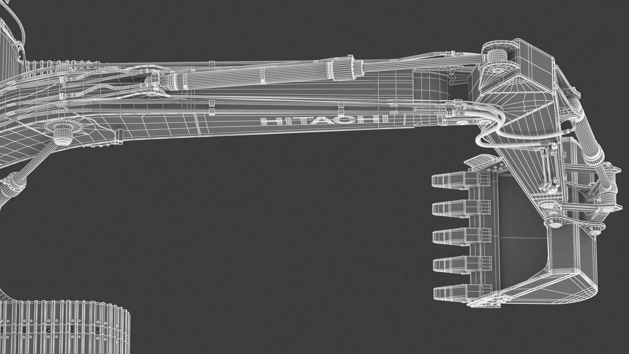 Hitachi ZX300-7 Excavator 3D model_50