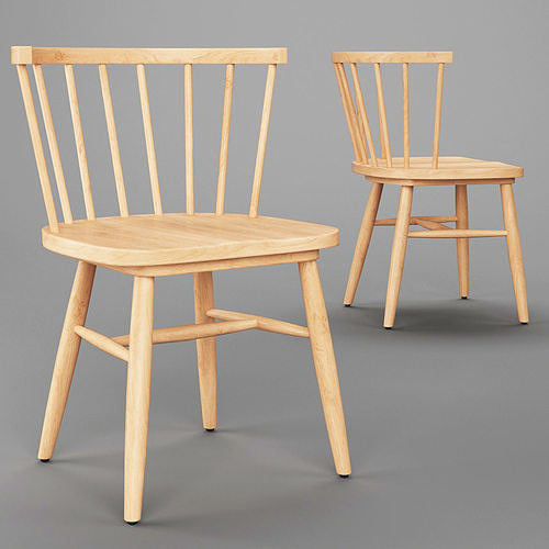 Shaker Dining Chair 3D model
