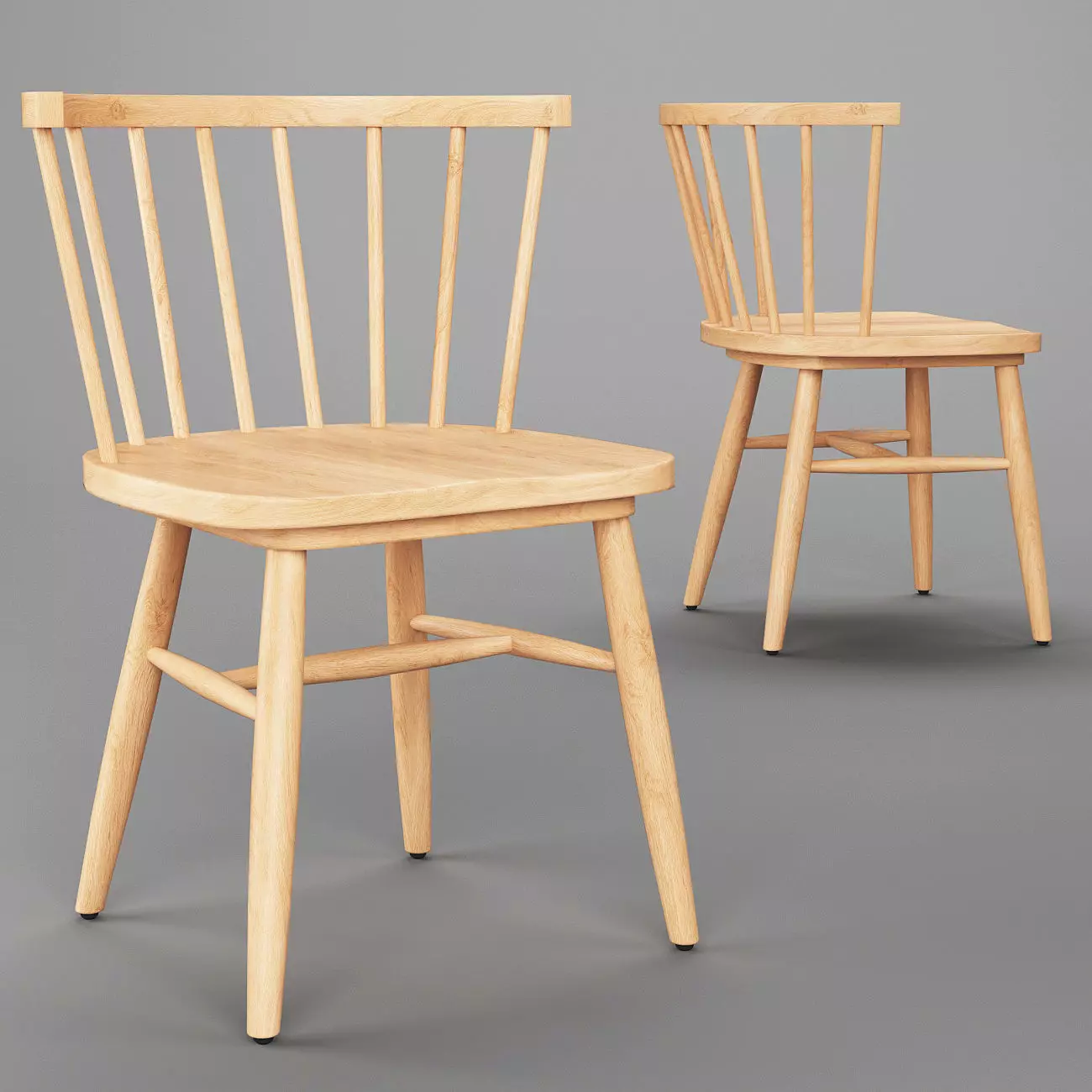 Shaker Dining Chair 3D model