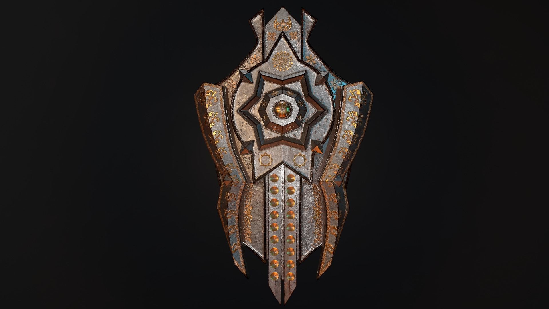 Shield 3D Model Low-poly 3D model_6