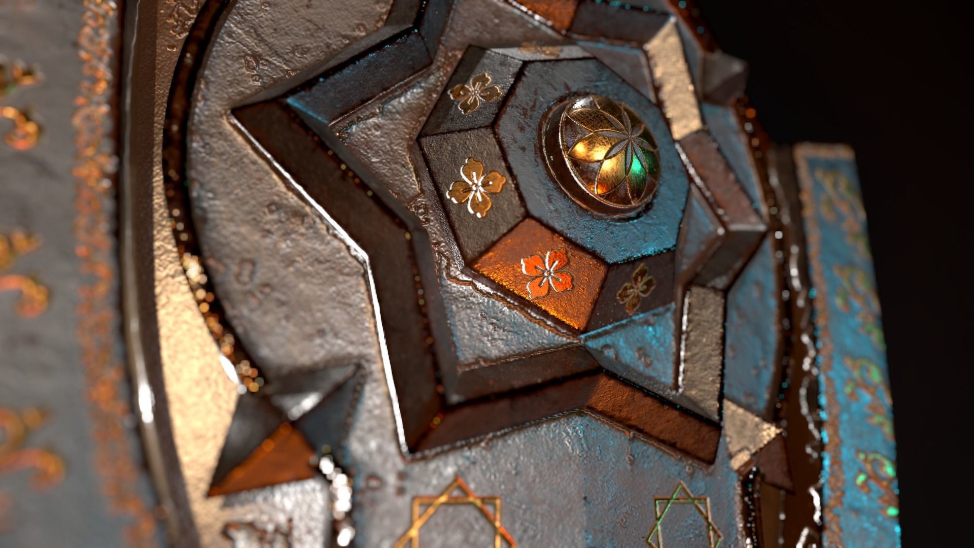 Shield 3D Model Low-poly 3D model_7