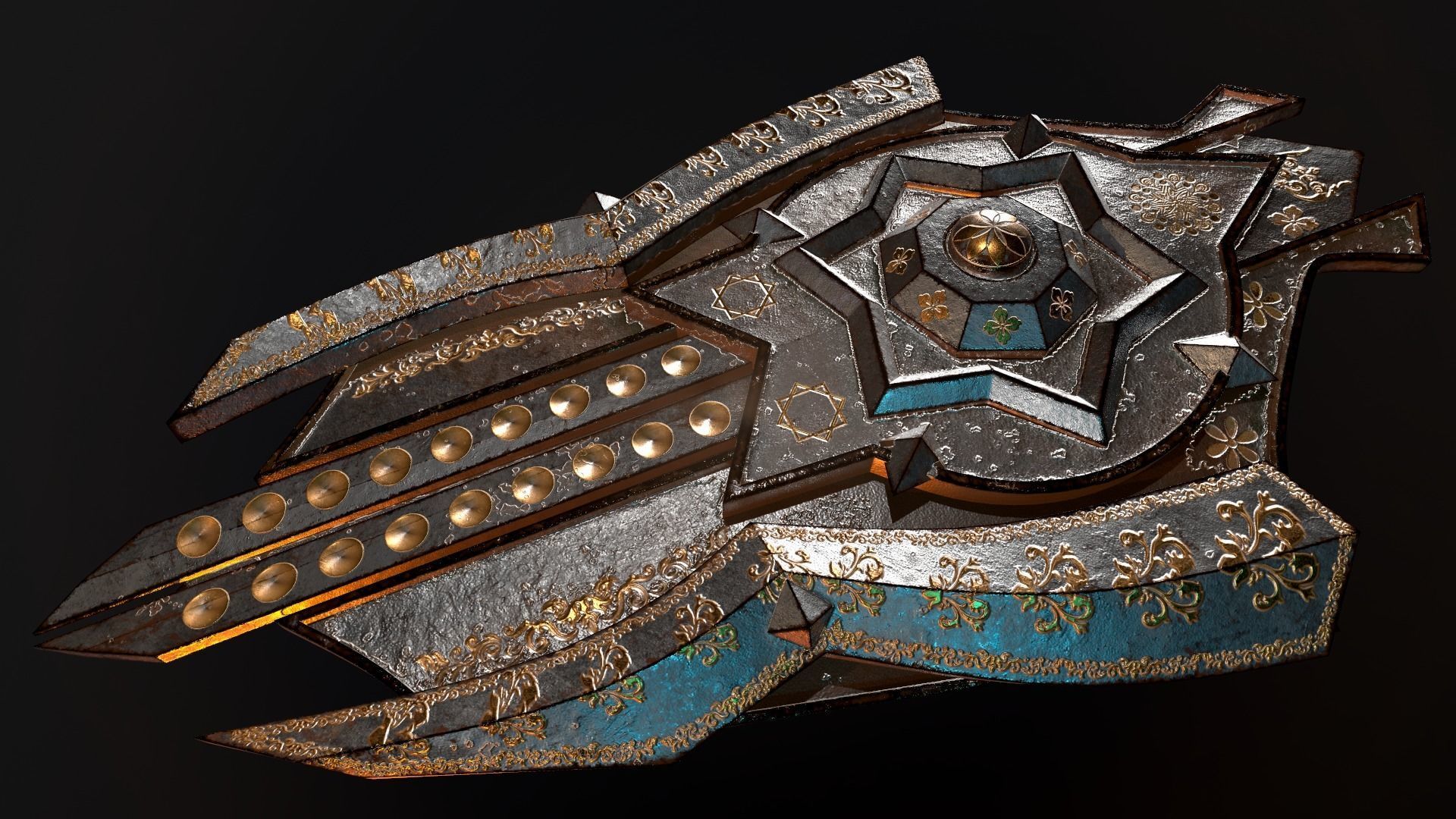 Shield 3D Model Low-poly 3D model_3