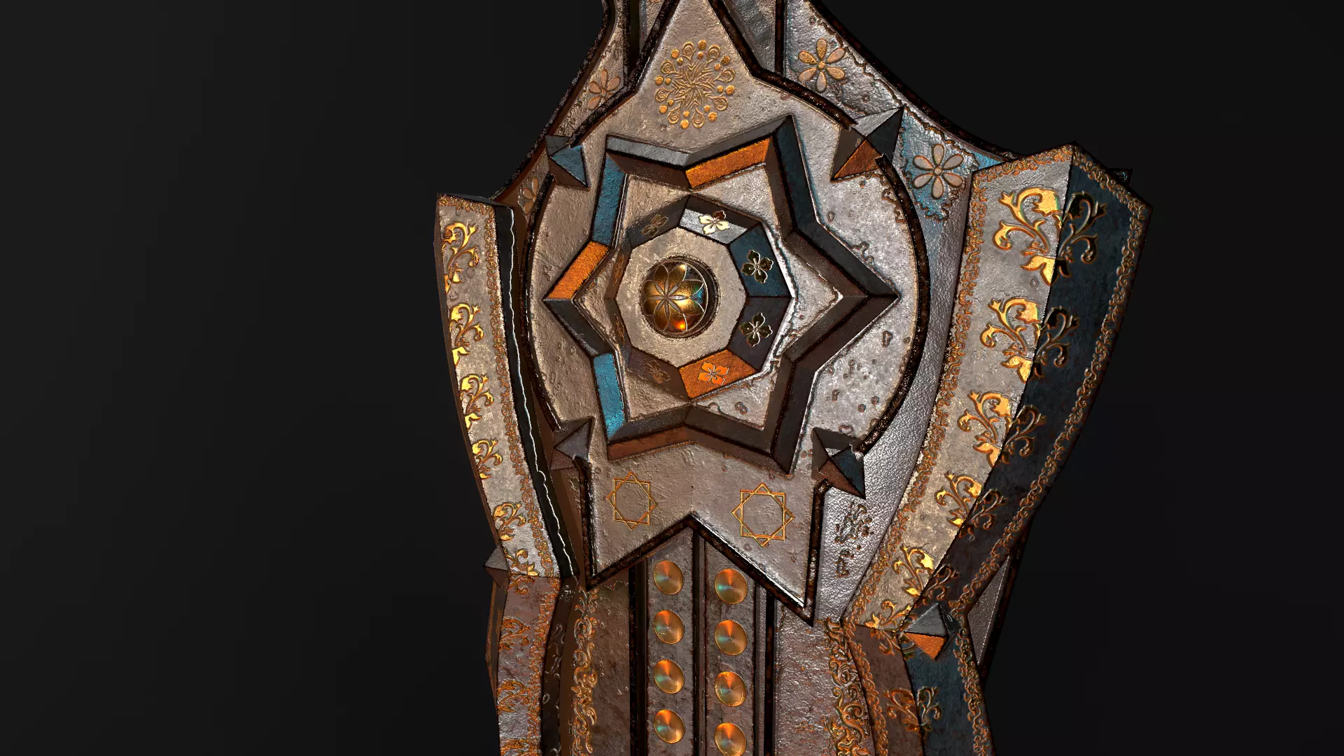 Shield 3D Model Low-poly 3D model_0