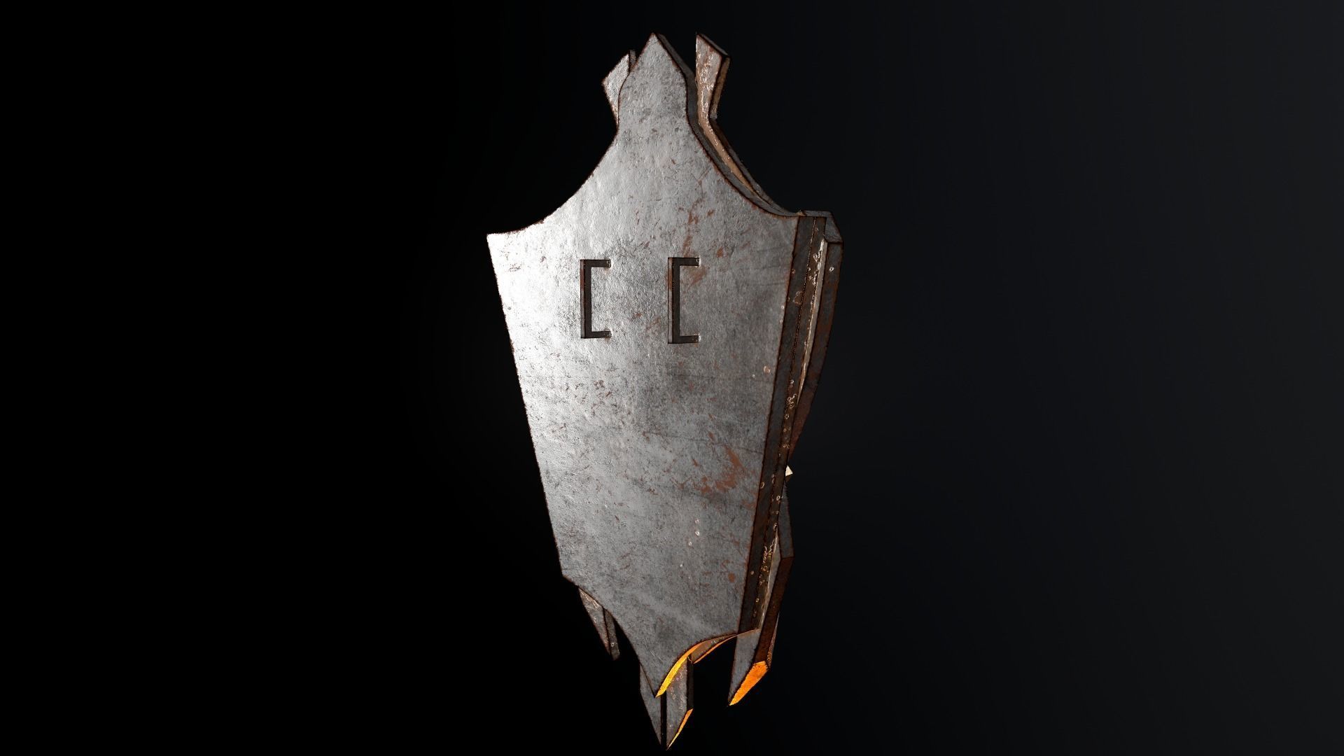 Shield 3D Model Low-poly 3D model_5