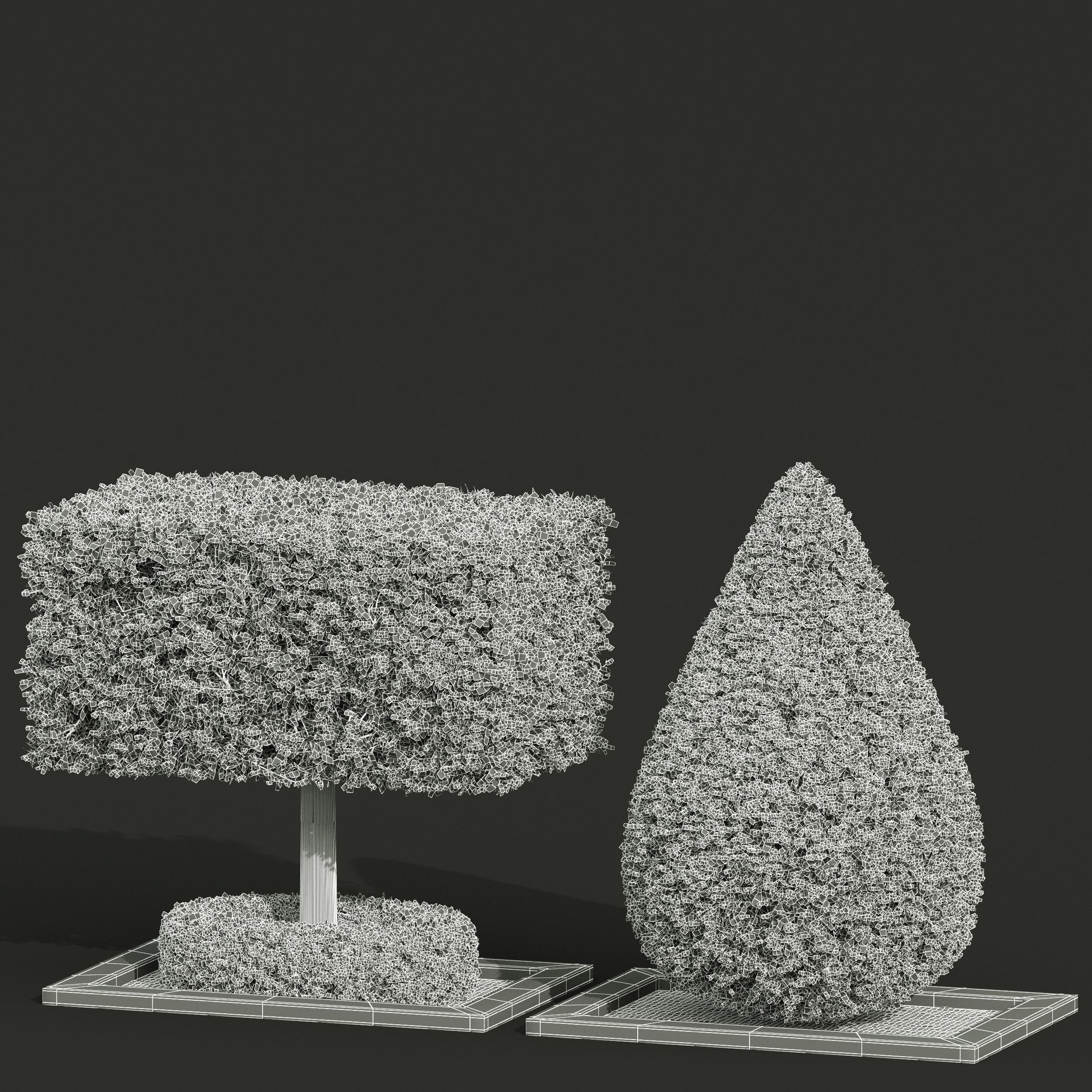 6 Different SETS of Bush SET VOL24 3D Model Collection_18