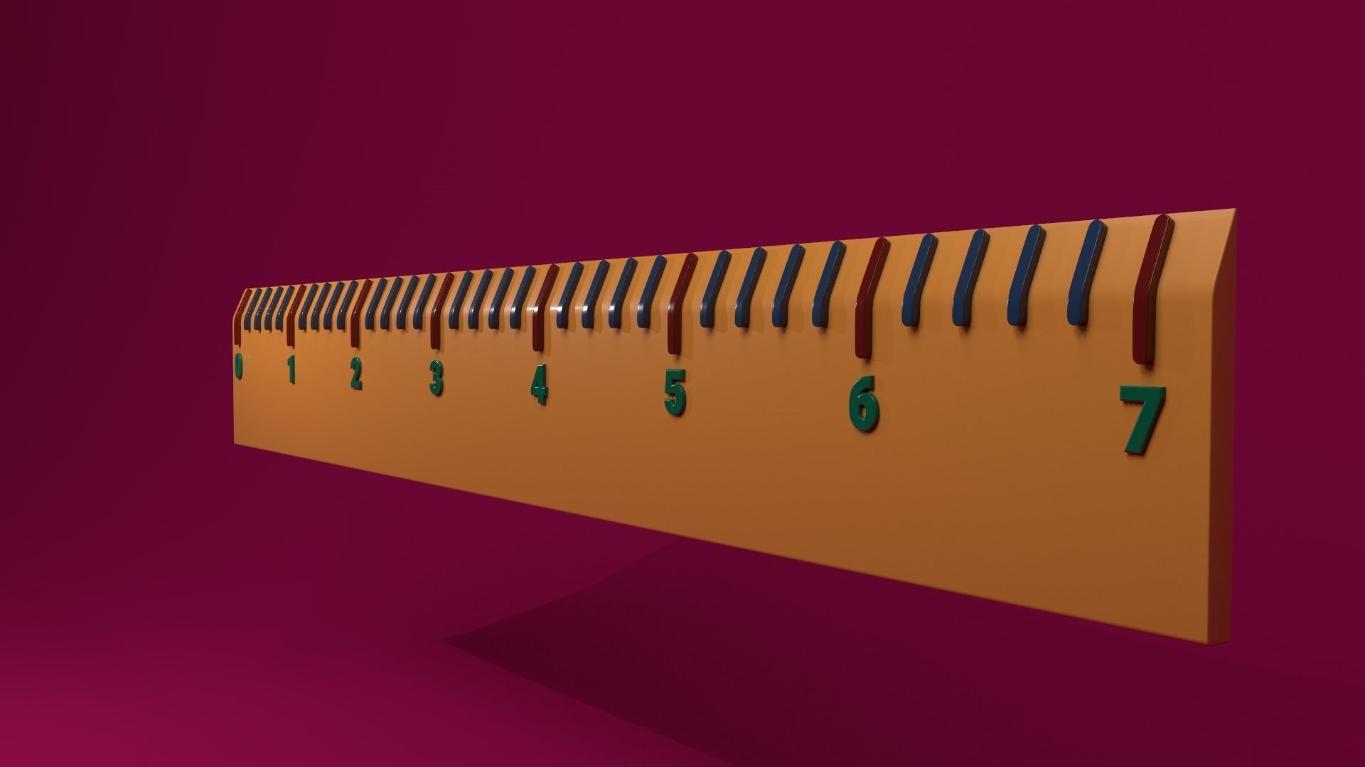 Simple Ruler free 3D model | CGTrader