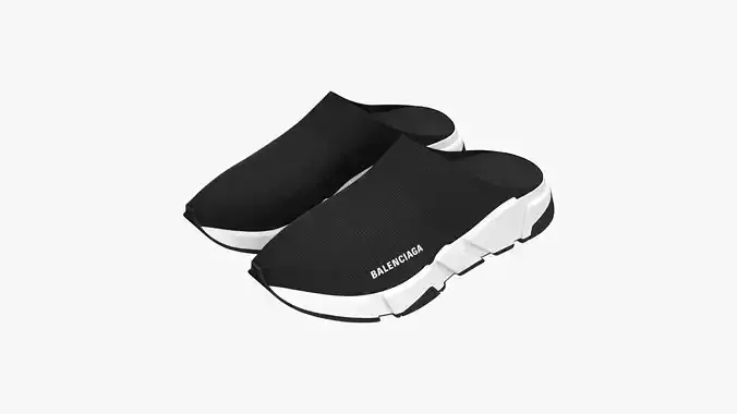 Balenciaga Speed Mule Black