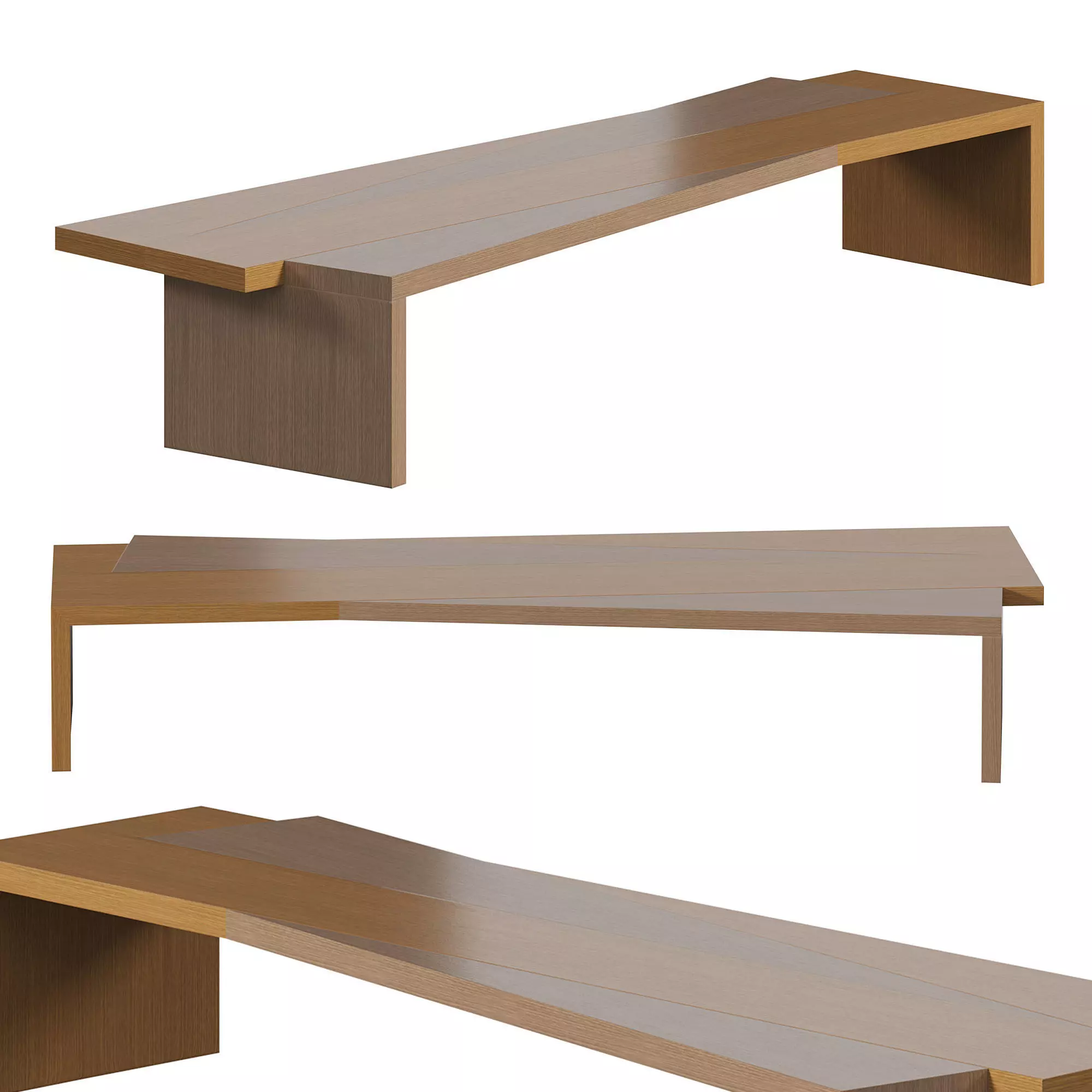 CROSSING DUO COCKTAIL TABLE by bakerfurniture 3D model_0