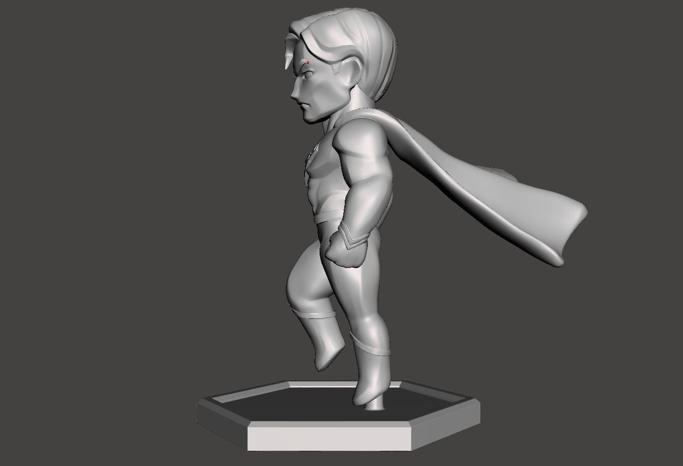 chibi superman 3d model for 3d printing  3D print model_2