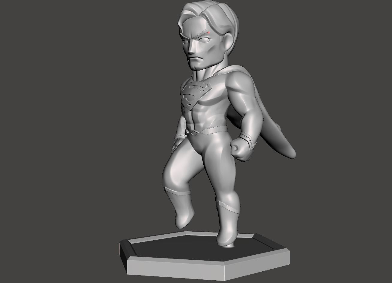 chibi superman 3d model for 3d printing  3D print model_1