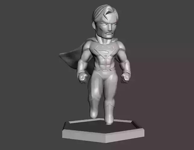 chibi superman 3d model for 3d printing 