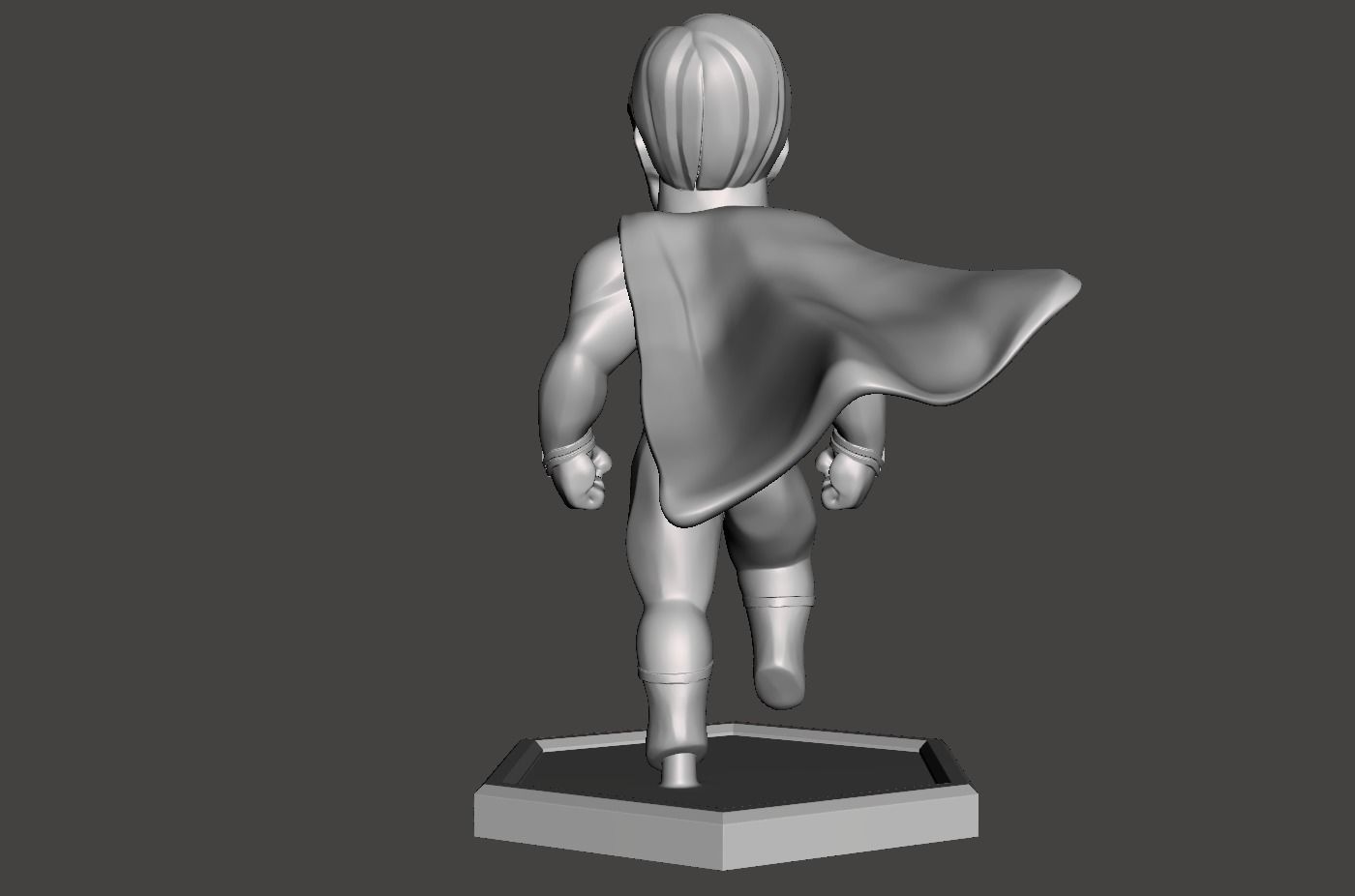chibi superman 3d model for 3d printing  3D print model_3