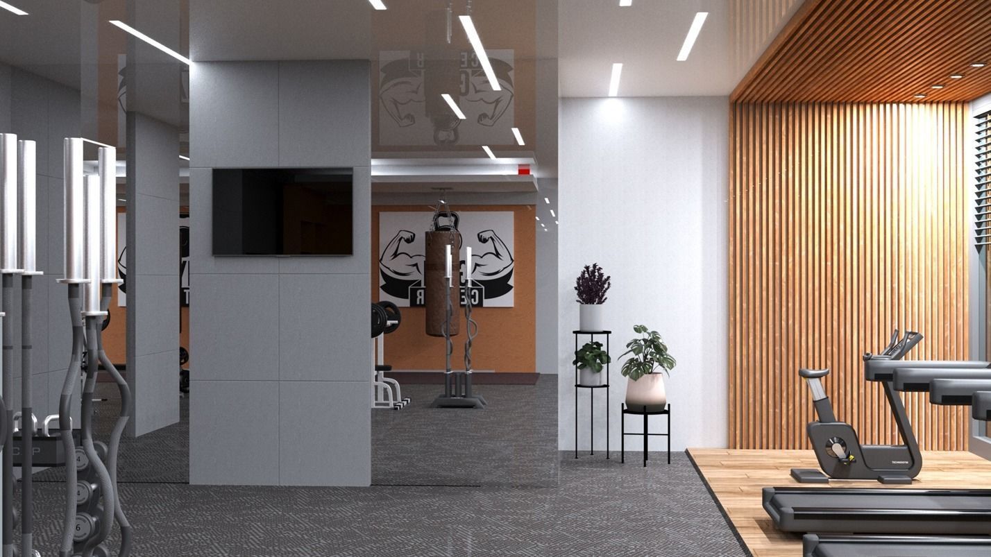 Fitness club  3D model_3