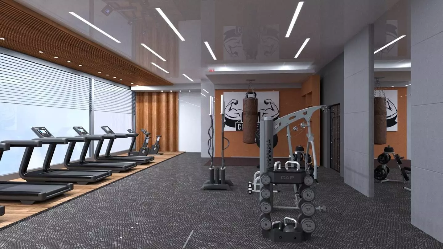 Fitness club  3D model_0