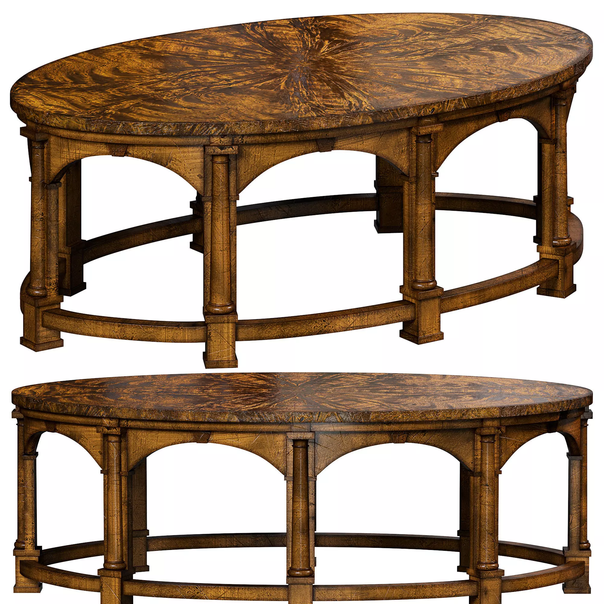 KING EDWARD VII COCKTAIL TABLE by bakerfurniture 3D model