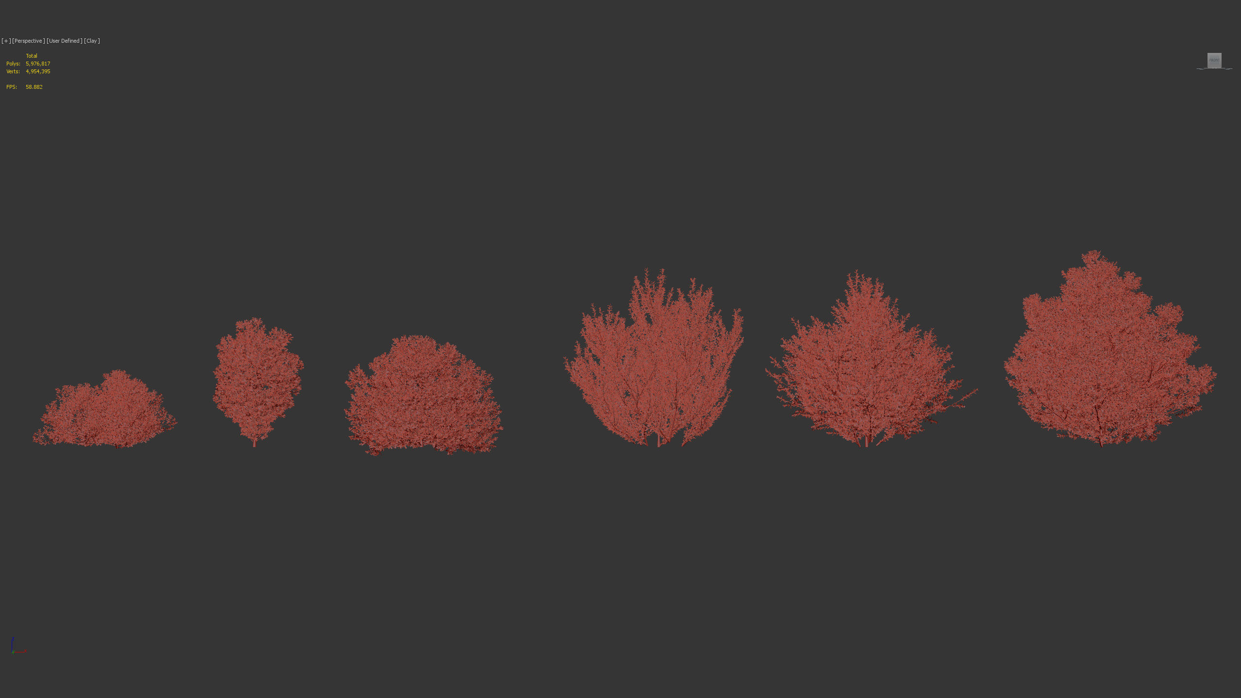 Rhamnus alaternus Salvia leucantha 3D model_8