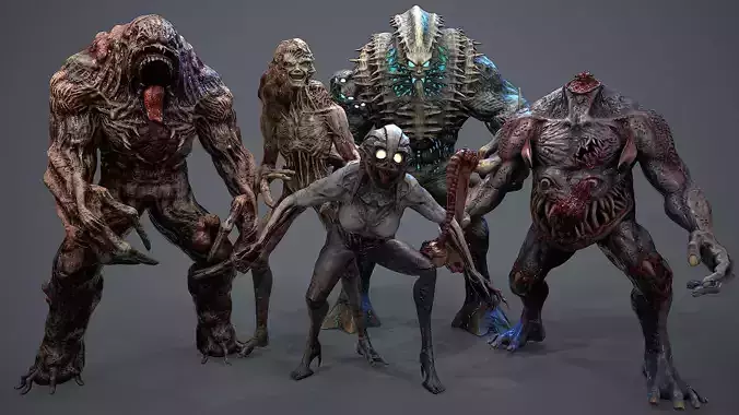 Mutant Monster Pack 3D Model Collection