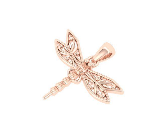 Butterfly Shape pendant 3D print model_2