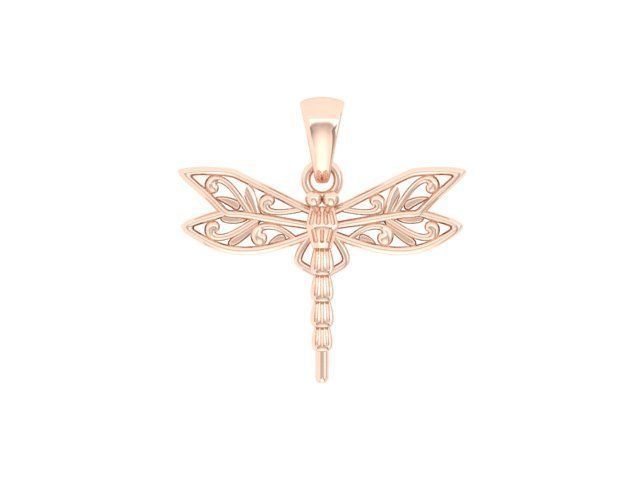 Butterfly Shape pendant 3D print model_4