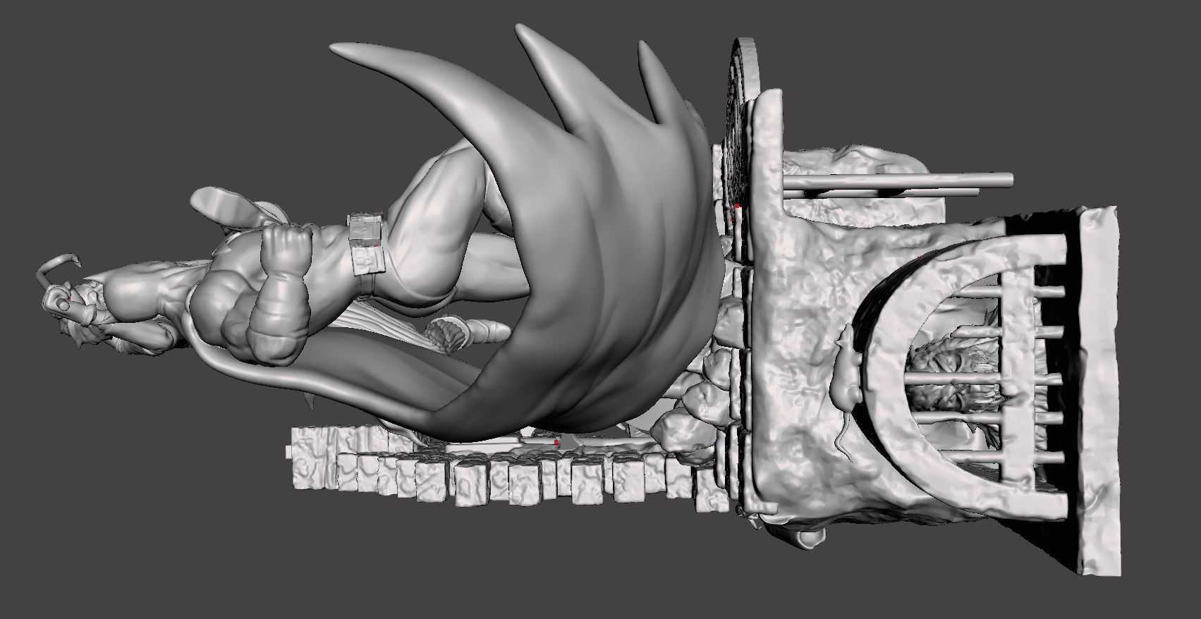  batman vs joker battle fight 3d model for 3dprint  3D print model_5