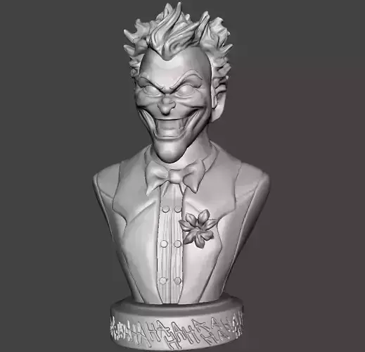 joker bust 3d model for 3d printing 