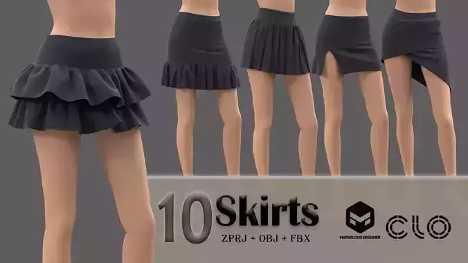 10 Female Skirts 