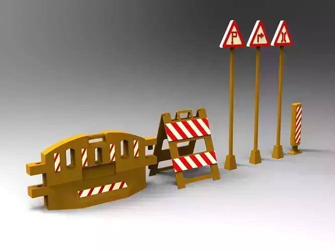 Barricades and Road Signs