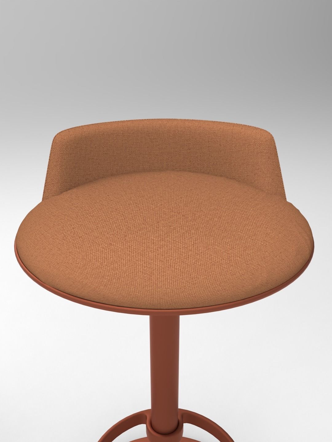 HULA Bar Stool Chair ID 1 3D model_3