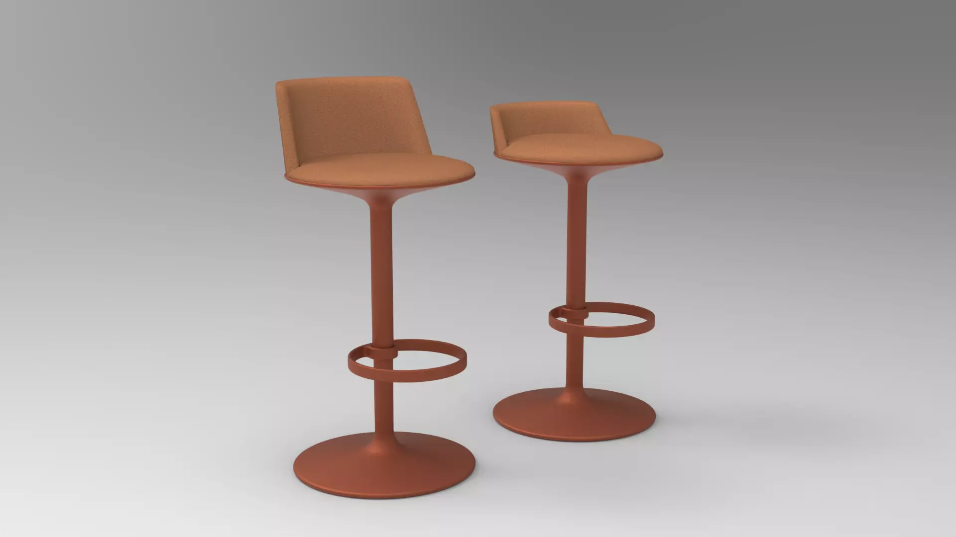 HULA Bar Stool Chair ID 1 3D model_0