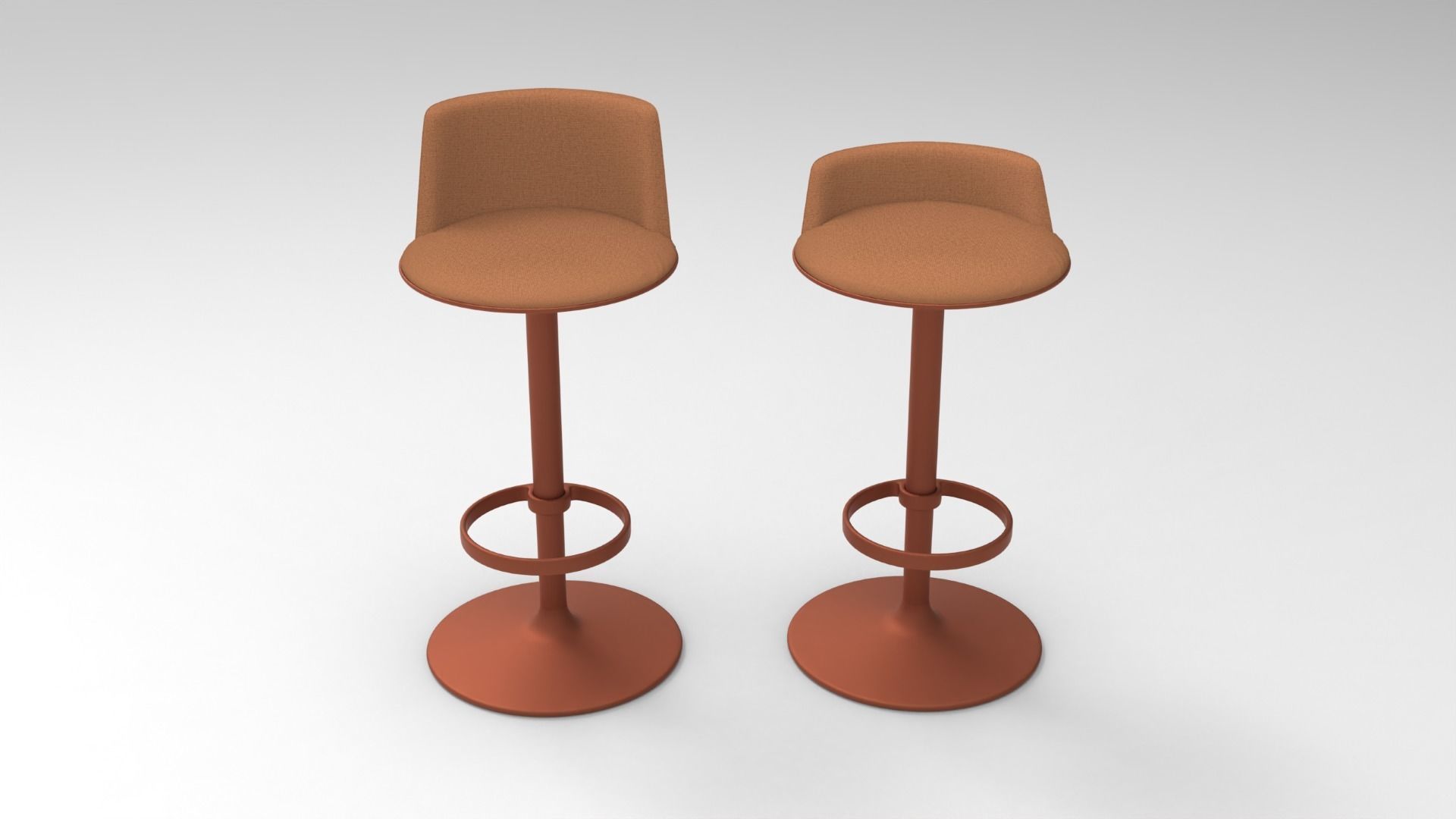HULA Bar Stool Chair ID 1 3D model_1