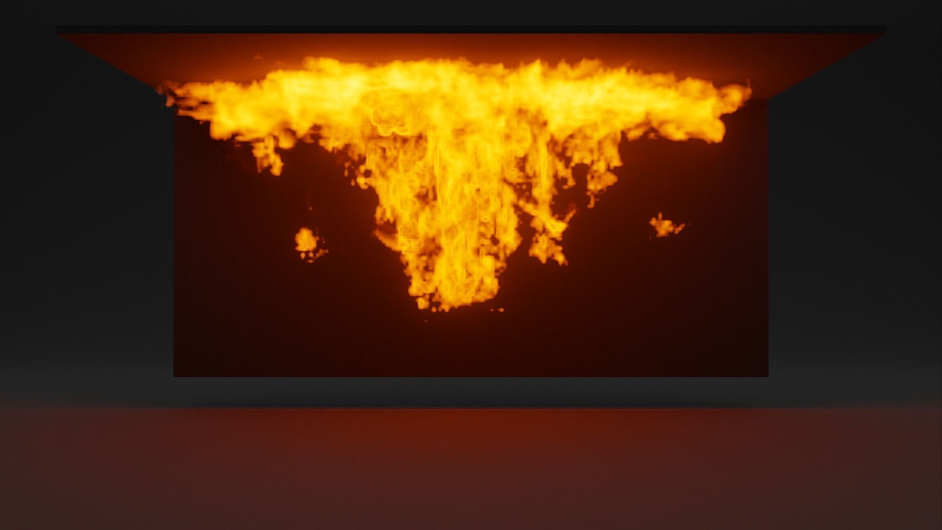 Burning house elements pack vdb 3D model_5