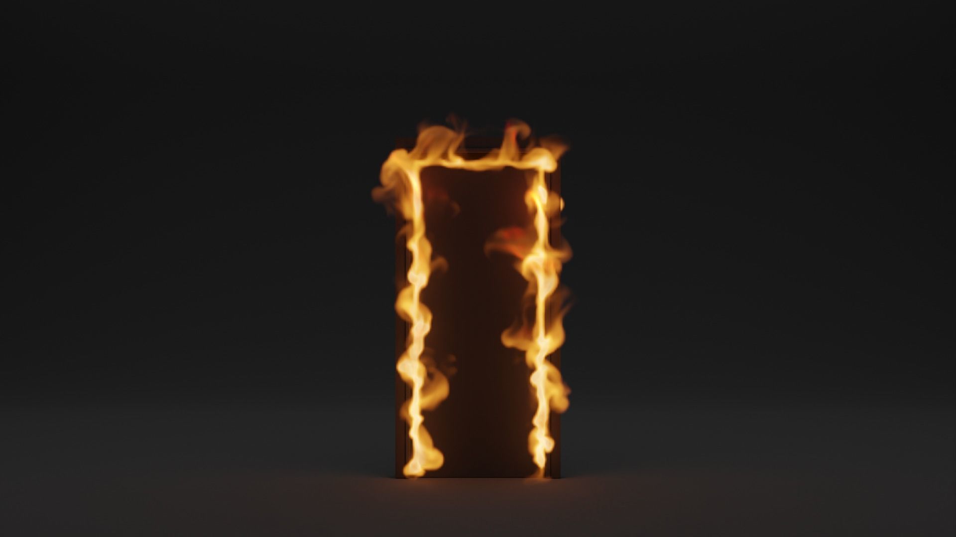 Burning house elements pack vdb 3D model_21