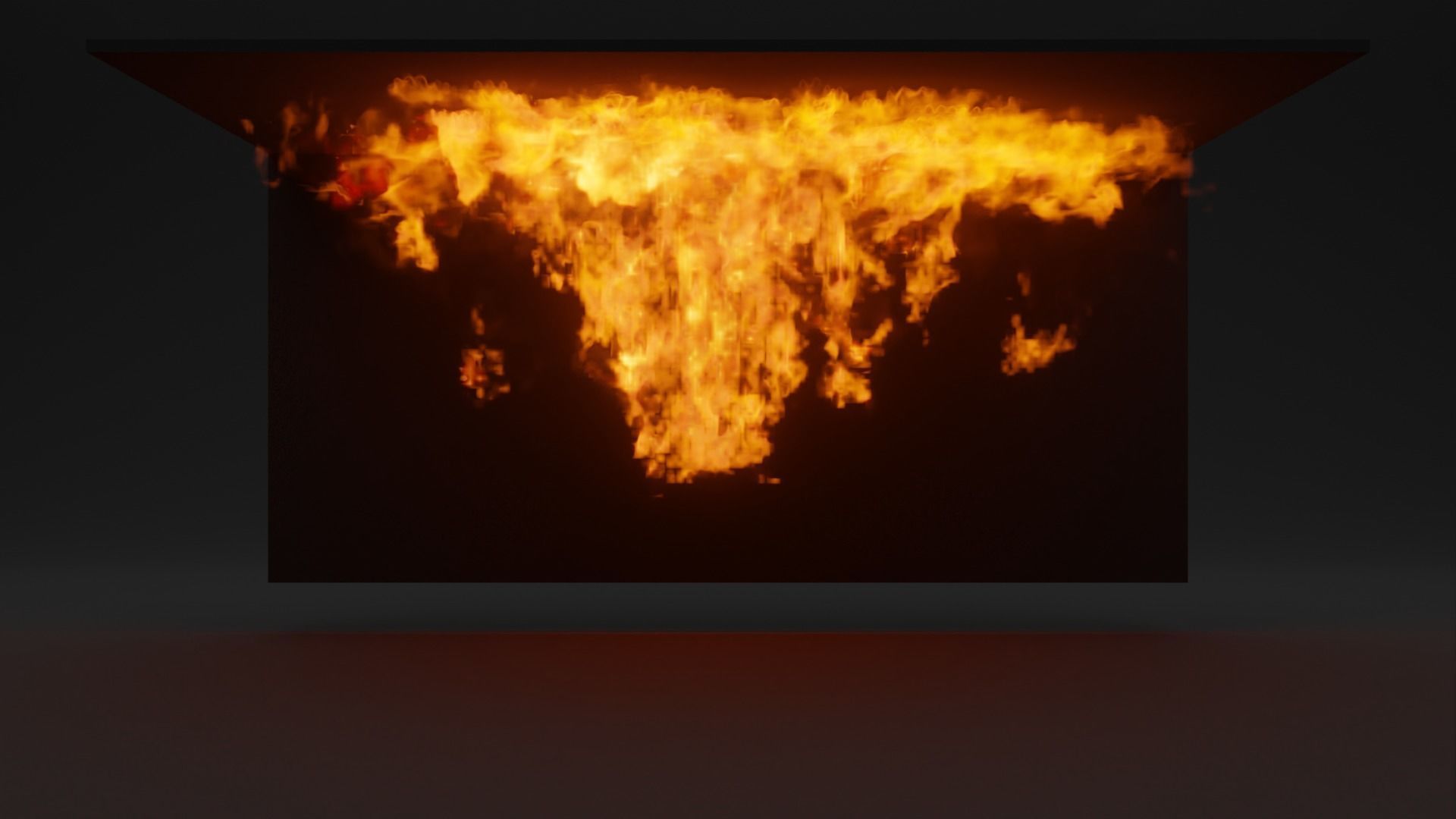 Burning house elements pack vdb 3D model_6