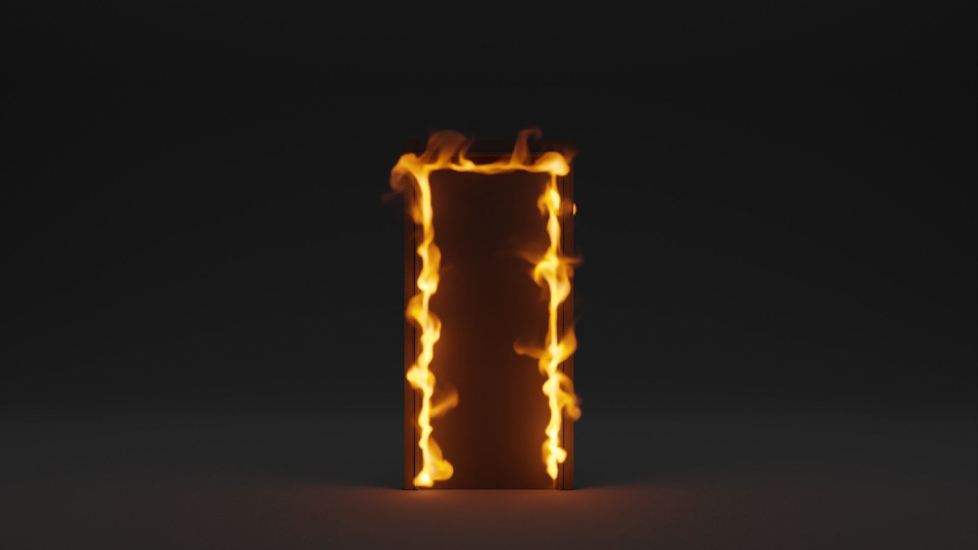 Burning house elements pack vdb 3D model_22