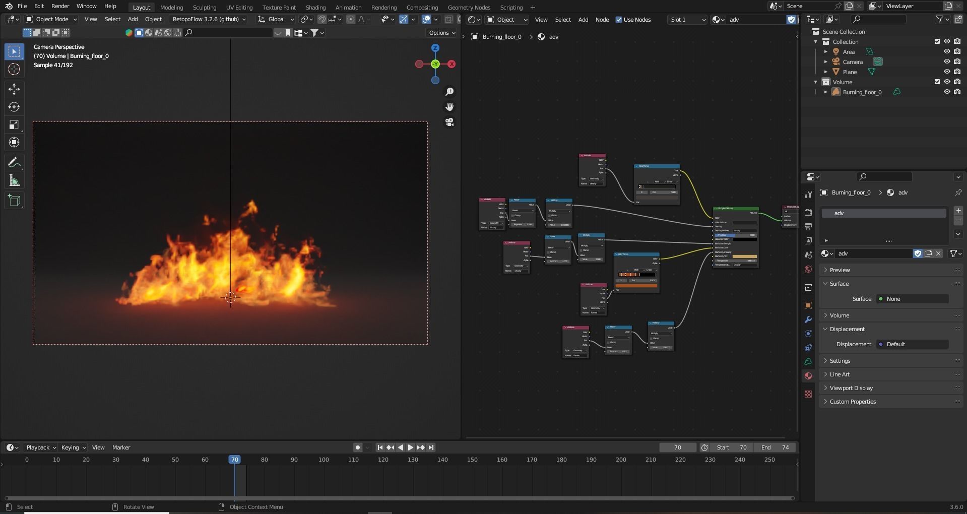 Burning house elements pack vdb 3D model_15