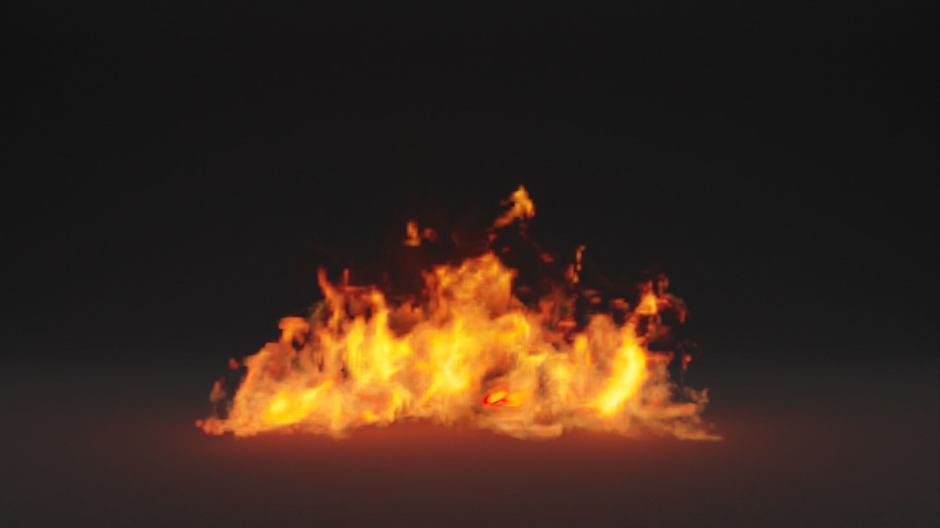 Burning house elements pack vdb 3D model_13