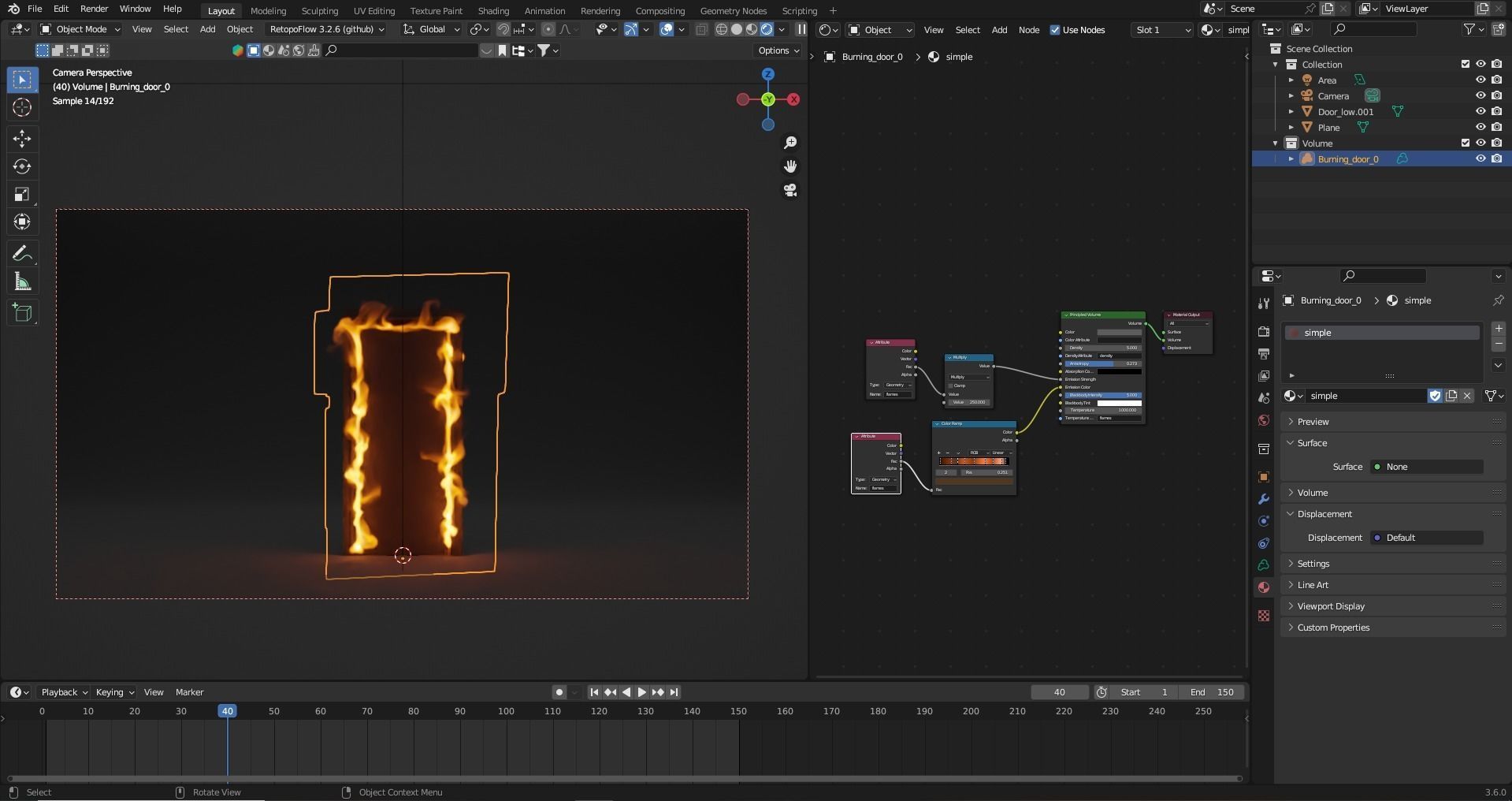 Burning house elements pack vdb 3D model_24