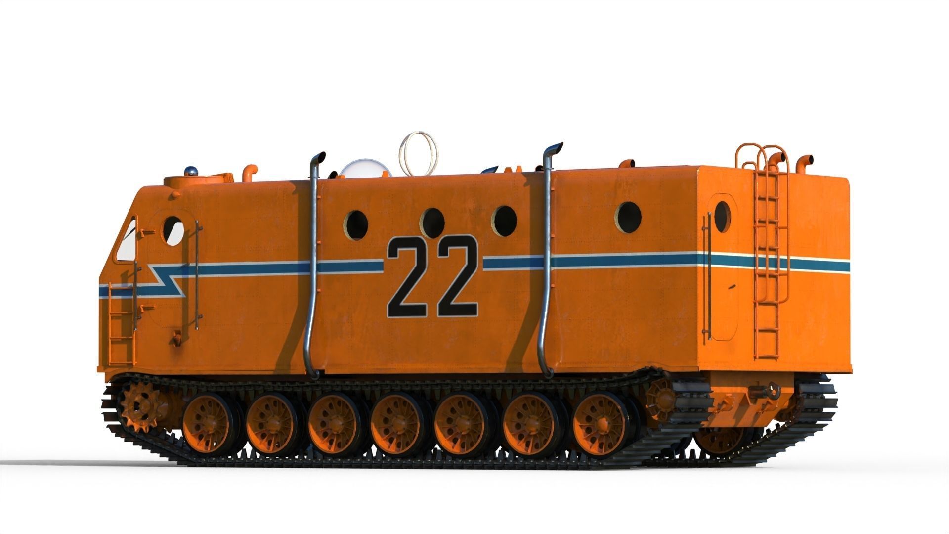 Kharkovchanka Soviet Antarctic Cruisers STT 3D model_14