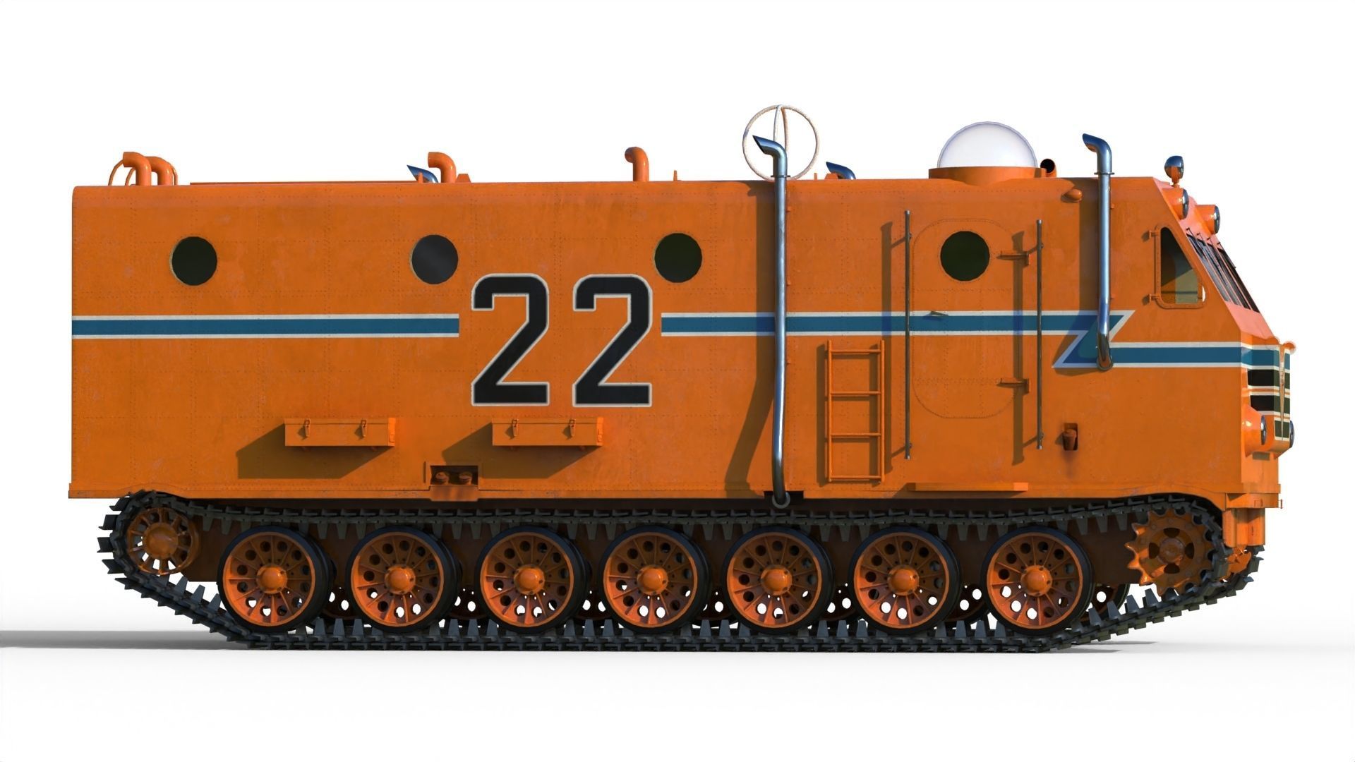 Kharkovchanka Soviet Antarctic Cruisers STT 3D model_2