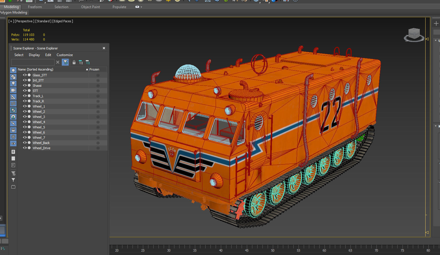 Kharkovchanka Soviet Antarctic Cruisers STT 3D model_18