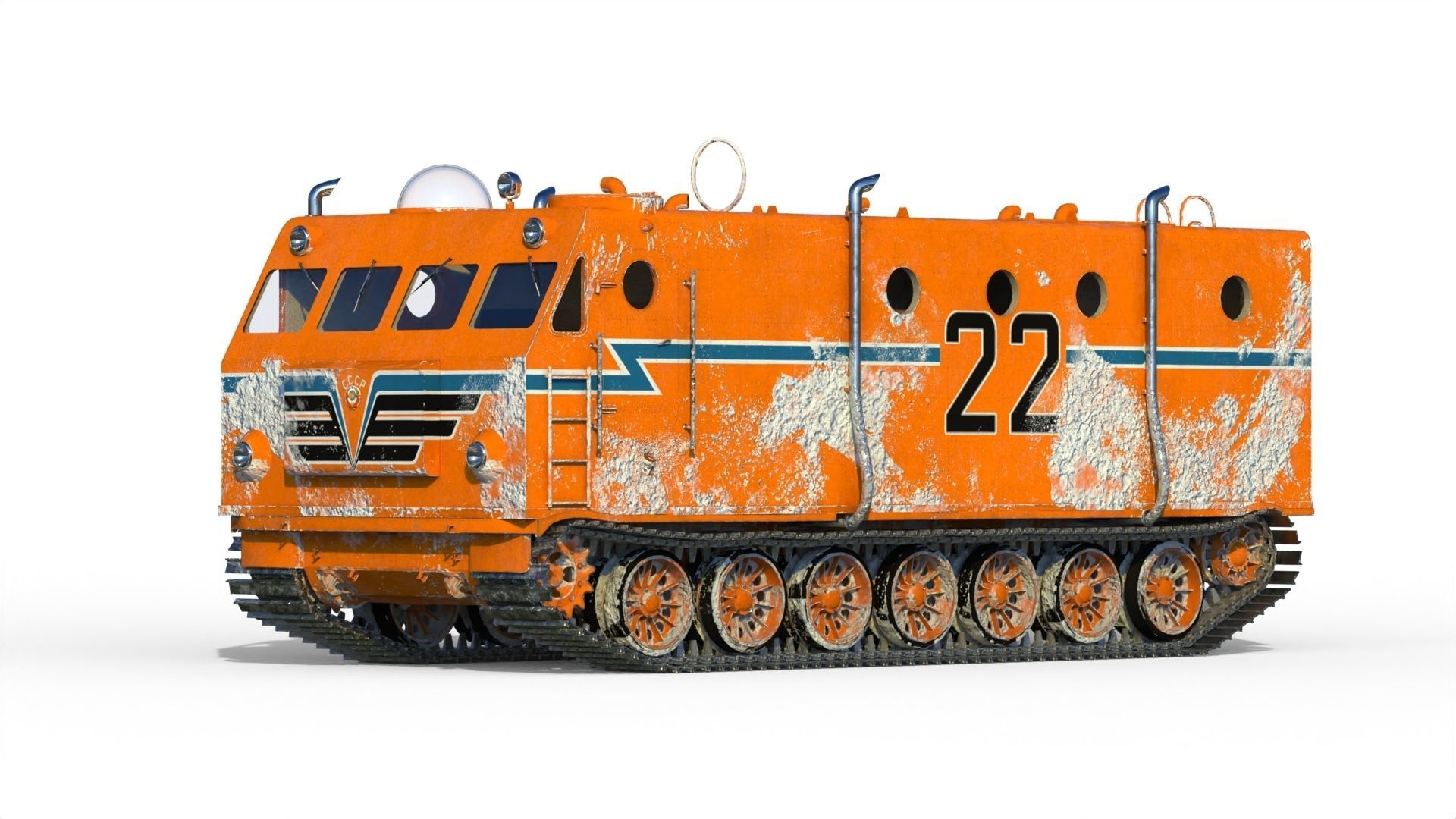 Kharkovchanka Soviet Antarctic Cruisers STT 3D model_7