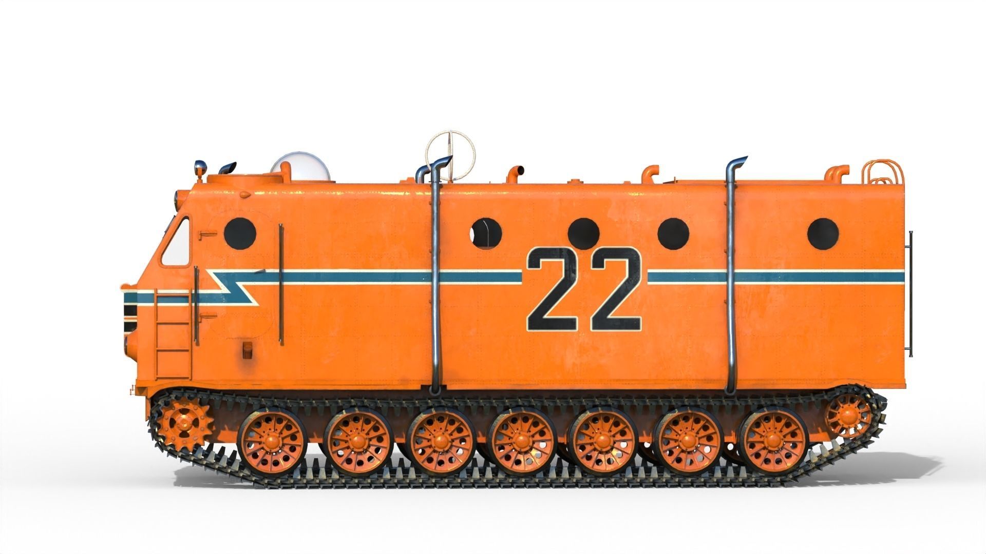 Kharkovchanka Soviet Antarctic Cruisers STT 3D model_11