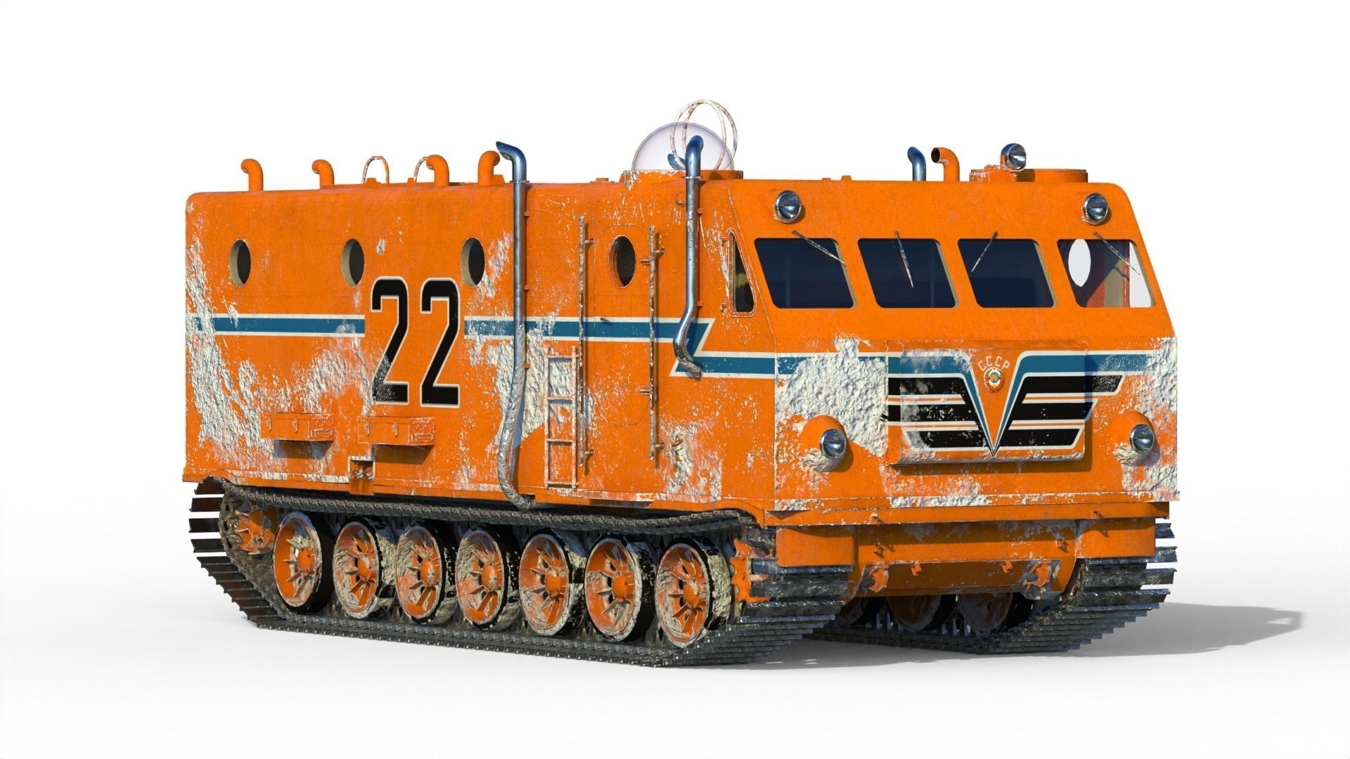 Kharkovchanka Soviet Antarctic Cruisers STT 3D model_12