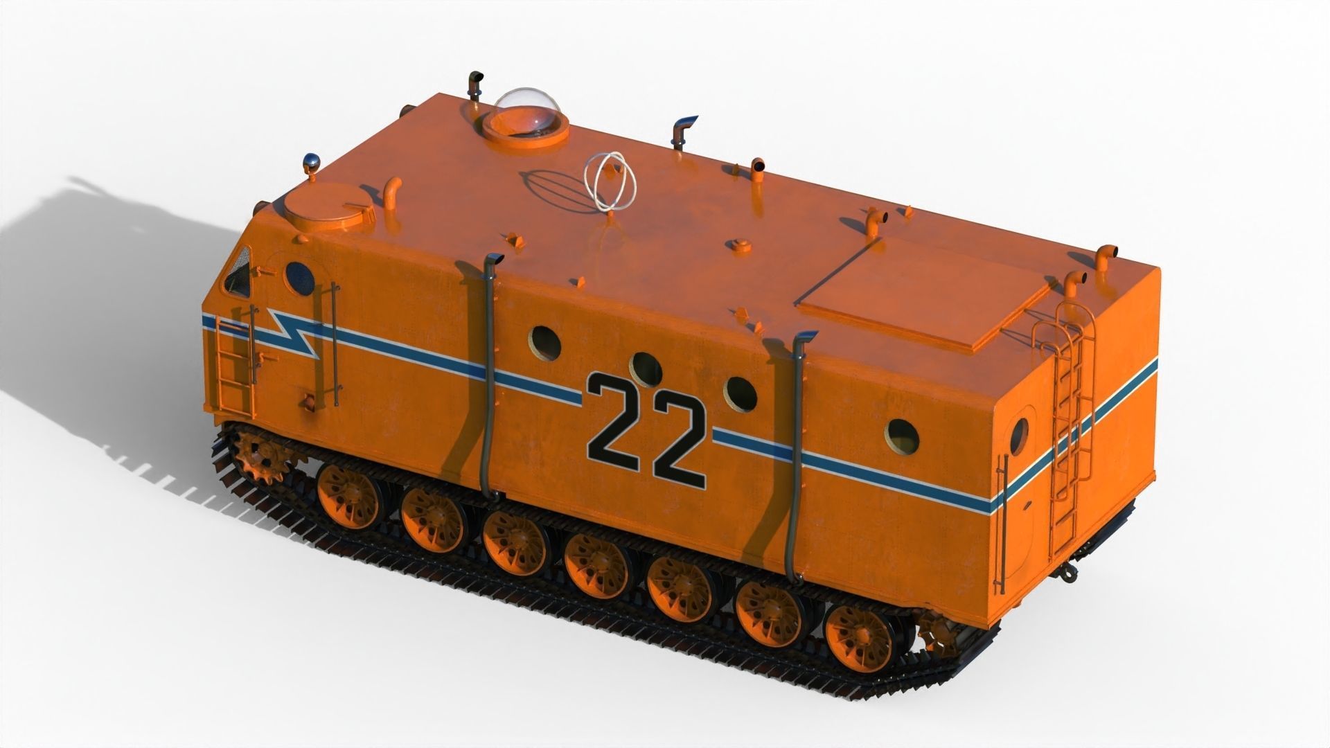Kharkovchanka Soviet Antarctic Cruisers STT 3D model_15