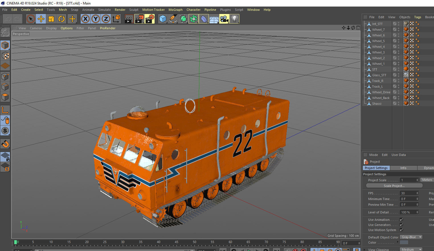 Kharkovchanka Soviet Antarctic Cruisers STT 3D model_17